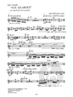 Sax Quartet von Ada Gentile im Alle Noten Shop kaufen