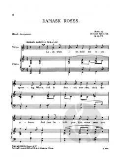 7 Elizabethan Lyrics op. 12 von Roger Quilter 