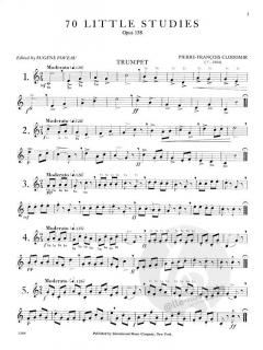 70 Little Studies op. 158 von Pierre François Clodomir für Trompete im Alle Noten Shop kaufen