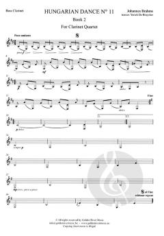 Hungarian Dance N° 11 von Johannes Brahms 