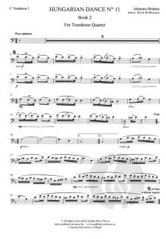 Hungarian Dance N° 11 von Johannes Brahms 
