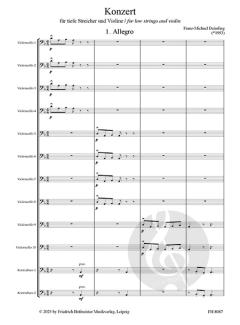 Konzert für tiefe Streicher und Violine im Alle Noten Shop kaufen (Partitur)