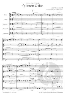 Quintett C-dur op. 68 von Adolf Busch 