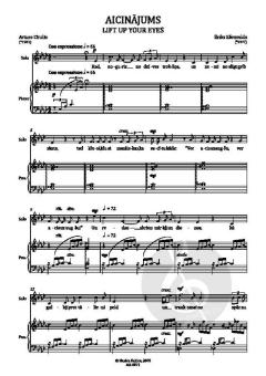 Lift up Your Eyes von Eriks Ešenvalds 