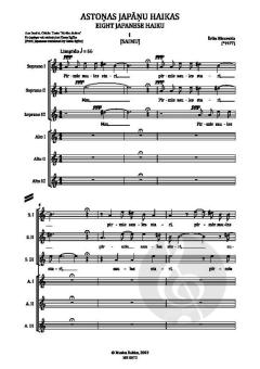 8 Japanese Haiku von Eriks Ešenvalds 