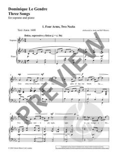 3 Lieder von Dominique Le Gendre 