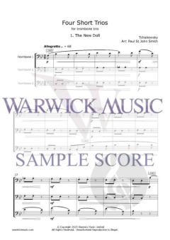 4 Short Trios von Peter Iljitsch Tschaikowsky 