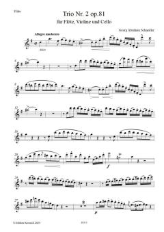 Trio Nr. 2 op. 81 von Georg Abraham Schneider 