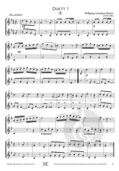 12 kleine Duette von Wolfgang Amadeus Mozart 