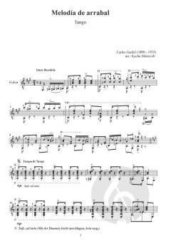 Carlos Gardel: Tangostücke für Violine und Gitarre 