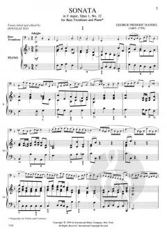 Sonata in F Major, Op. 1 No. 2 von Georg Friedrich Händel 