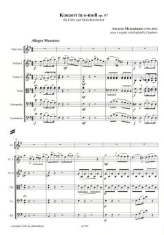 Konzert in e-moll op.57 von Saverio Mercadante 