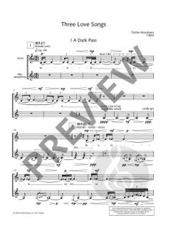 3 Love Songs von Toshio Hosokawa 
