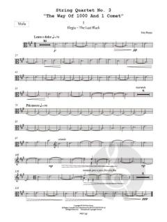 String Quartet No. 3 "The Way Of 1000 And 1 Comet" 