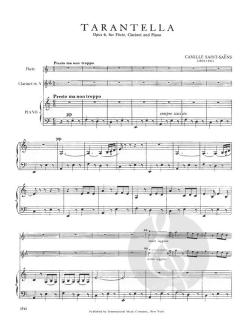 Tarantelle, Op. 6 for Flute, Clarinet in A & Piano (Camille Saint-Saëns) 