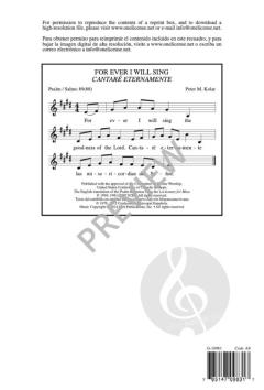 For Ever I Will Sing 
