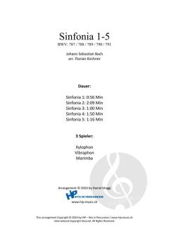 Sinfonia 1-5 BWV 787-791 von Johann Sebastian Bach 