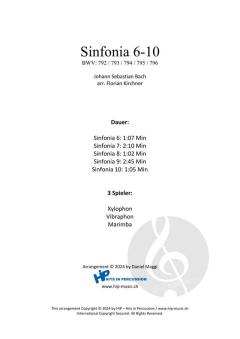 Sinfonia 6-10 BWV 792-796 von Johann Sebastian Bach 