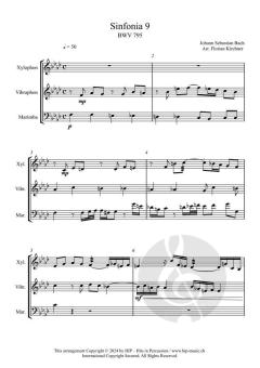 Sinfonia 6-10 BWV 792-796 von Johann Sebastian Bach 