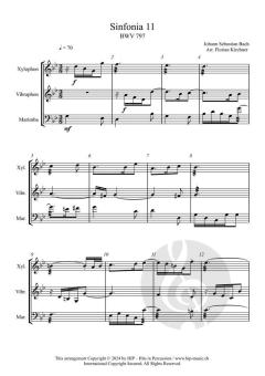 Sinfonia 11-15 BWV 797-801 von Johann Sebastian Bach 