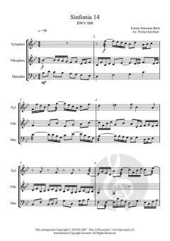 Sinfonia 11-15 BWV 797-801 von Johann Sebastian Bach 