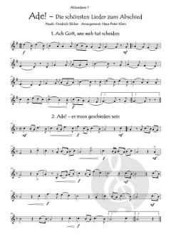 Ade! Die schönsten Lieder zum Abschied 