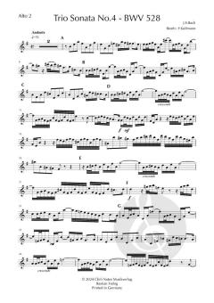 Trio Sonata Nr. 4 BWV 528 von Johann Sebastian Bach 