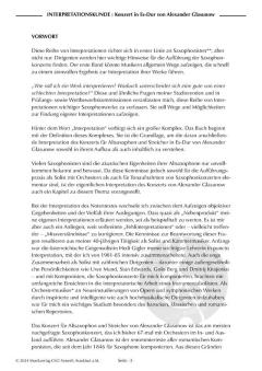 Interpretationskunde 1: Konzert in Eb-Dur von A. Glasunow 