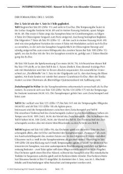 Interpretationskunde 1: Konzert in Eb-Dur von A. Glasunow 