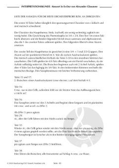 Interpretationskunde 1: Konzert in Eb-Dur von A. Glasunow 