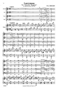 Lacrymosa (No. 7 From The 'Requiem') (W.A. Mozart) 