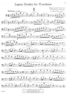 Legato Etudes For Trombone von J. Shoemaker 