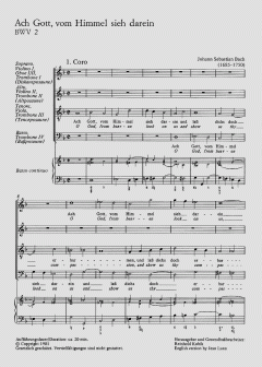 Ach Gott, vom Himmel sieh darein von Johann Sebastian Bach (Download) 