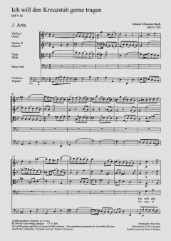 Ich will den Kreuzstab gerne tragen von Johann Sebastian Bach (Download) 