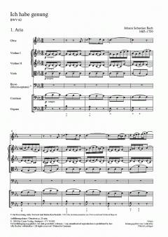 Ich habe genung (I) von Johann Sebastian Bach (Download) 