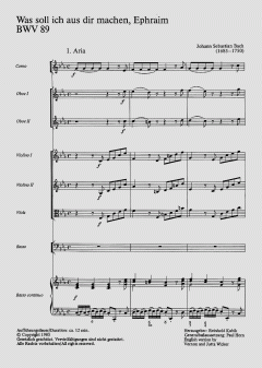 Was soll ich aus dir machen, Ephraim von Johann Sebastian Bach (Download) 
