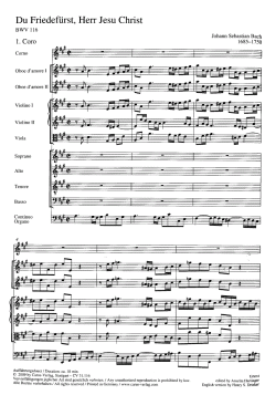Du Friedefürst, Herr Jesu Christ (J.S. Bach) 