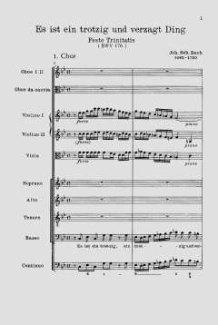 Es ist ein trotzig und verzagt Ding (J.S. Bach) 