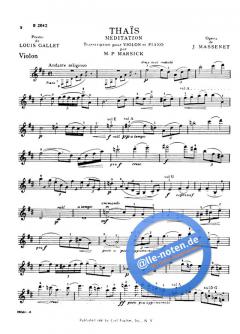 Meditation from Thais von Jules Massenet 