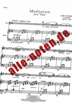 Meditation From 'Thais' von Jules Massenet 