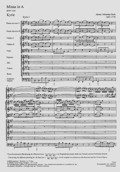 Missa in A-Dur BWV 234 (J.S. Bach) 
