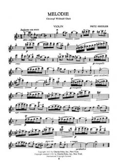 Melodie von Christoph Willibald Gluck 