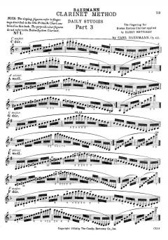 Method For Clarinet 3 von Carl Baermann 