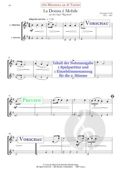 18 berühmte klassische Vortragsstücke für 1-2 Melodica 