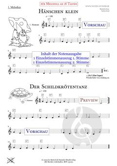 6 sehr leichte Vortragsstücke für 1 - 2 Melodica 2 