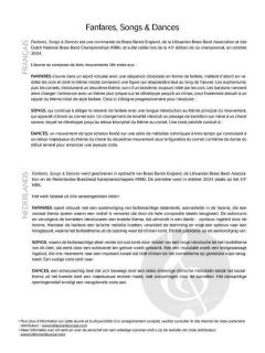 Fanfares, Songs & Dances 