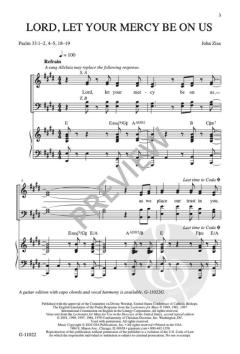 Lord, Let Your Mercy Be on Us 