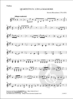 Quartetto n. 12 in la maggiore 