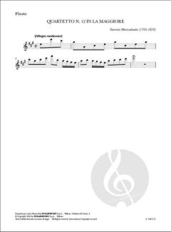Quartetto n. 12 in la maggiore 