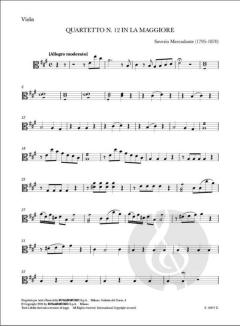 Quartetto n. 12 in la maggiore 